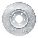 R1 19-26 Mercedes-Benz A220 Front Left Drilled & Slotted Silver Brake Rotor