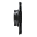 R1 12-18 BMW 228I Front Left Drilled & Slotted Black Brake Rotor