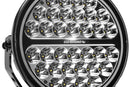 Go Rhino Xplor Blackout Series Round Single LED Spot Light Kit w/DRL (Surface Mount) 9in. - Blk