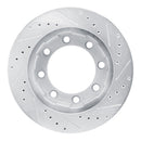 R1 77-79 Ford F-250 Front Drilled & Slotted Silver Brake Rotor Set