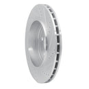 R1 12-24 Dodge Durango Front & Rear Drilled & Slotted Silver Brake Rotor Set