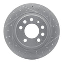 R1 06-10 Pontiac Solstice Rear Right Drilled & Slotted Geo-Carbon Rotor