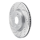 R1 11-19 Ford Flex Front Drilled & Slotted Silver Brake Rotor Set