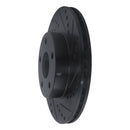 R1 91-97 Toyota Previa Front Right Drilled & Slotted Black Brake Rotor