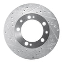 R1 87-89 Porsche 944 Front & Rear Drilled & Slotted Silver Brake Rotor Set