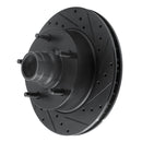 R1 94-03 Ford E-150 Club Wagon Front Right Drilled & Slotted Black Brake Rotor