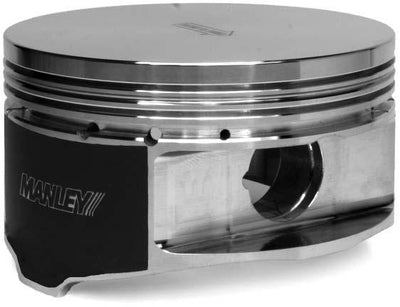 Manley Chevrolet LS Series 4.000in Stroke 4.125in Bore -5cc Flat Top Standard Pistons - Set of 8