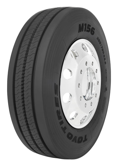 Toyo M156 commercial all-position tire - angled side view