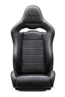 Sparco Seat SPX Special Edition Black/Red w/ Matte Carbon Shell - Left