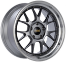 BBS LM-R 19x8.5 5x114.3 ET43 Diamond Black Center Diamond Cut Lip Wheel - 82mm PFS Required