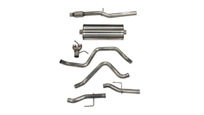 Corsa 2019-2025 Chevy Silverado 5.3L Crew Cab 3in Cat-Back Dual Rear Exit w/ Polished Tip