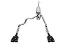 Corsa 19-25 GMC Sierra 1500 Cat-Back Dual Rear Exit with Twin 4in Black Powder Coat Pro-Series Tips
