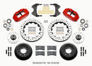 Wilwood Narrow Superlite 6R Front Hub Kit 12.88in Drill Red WWE ProSpindle (5x4.75in 5x5.00in Hub)
