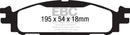 EBC 11-12 Ford Flex 3.5 Greenstuff Front Brake Pads