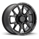 Mamba M19 17x9 5x127 ET-12 Matte Black w/ Drill Holes