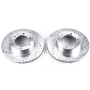 Power Stop 91-96 Toyota 4Runner Front Evolution Drilled & Slotted Rotors - Pair