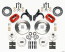 Wilwood Forged Dynalite Front Kit 11.00in Red 69-70 Impala Drum/Disc 69-82 Vette