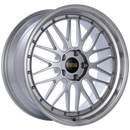 BBS LM 20x8.5 5x120 ET32 Diamond Silver Center Diamond Cut Lip Wheel -82mm PFS/Clip Required