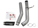aFe LARGE BORE HD 5in DPF-Back SS Exhaust w/ Black Tip 2016 Nissan Titan 5.0L V8 (td) CC SB