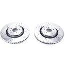 Power Stop 15-18 Ford Edge Front Evolution Drilled & Slotted Rotors - Pair