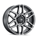 ION Type 146 17x9 / 8x170 BP / 0mm Offset / 125.2mm Hub Matte Black W/Machined Dart Tint Wheel