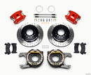 Wilwood D154 P/S P-B Kit Drilled-Red Jeep Dana 35 2.56 Off 5-lug w/ lines