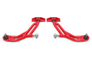 BMR 10-14 Ford Mustang Adj. Lower A-Arms Delrin/Rod End w/ 19mm STD. Ball Joint - Red