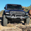 Westin 18-19 Jeep Wrangler JL WJ2 Full Width Front Bumper w/Bull Bar Textured Black