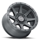 ICON Rebound 17x8.5 5x5 -6mm Offset 4.5in BS 71.5mm Bore Satin Black Wheel