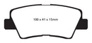 EBC 09-11 Hyundai Azera 3.3 Yellowstuff Rear Brake Pads