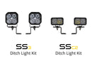 Diode Dynamics 21-22 Ford F-150 SS3 Stage Series Backlit Ditch Light Kit - Pro White Combo