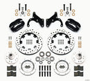 Wilwood Forged Dynalite Front Kit 12.19in Drilled 69-70 Impala Drum/Disc 69-82 Vette