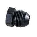 Fragola -16AN Aluminum Flare Plug - Black