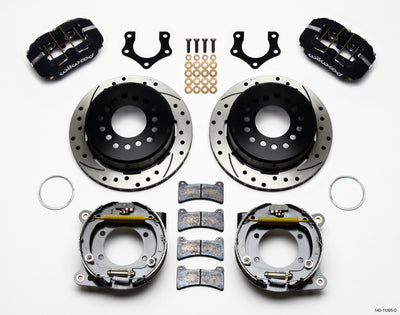 Wilwood Dynapro Low-Profile 11.00in P-Brake Kit Drilled Mopar/Dana 2.36in Off w/Snap Ring Bearing