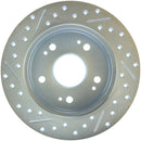 StopTech Select Sport 06-15 Honda Civic Si Slotted and Drilled Right Left Rotor