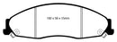 EBC 05-08 Pontiac Grand Prix 5.3 Yellowstuff Front Brake Pads