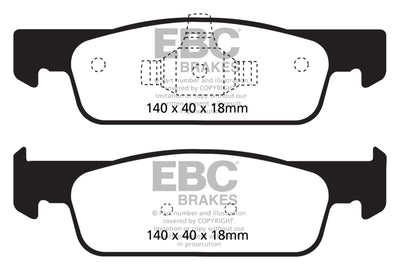 EBC 2016-2017 Smart Fortwo 0.9L Turbo Greenstuff Front Brake Pads