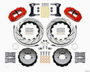 Wilwood Narrow Superlite 6R Front Hat Kit 14.00in Drilled Red 1999-2012 Subaru WRX w/Lines