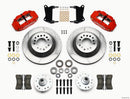 Wilwood Narrow Superlite 6R Front Hub & 1PC Rtr Kit 12.88in-Red 67-69 Camaro 64-72 Nova Chevelle
