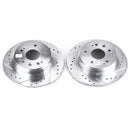 Power Stop 01-03 Acura CL Rear Evolution Drilled & Slotted Rotors - Pair