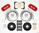 Wilwood AERO4 Rear Kit 14.25in Red 2014-Up Corvette C7 w/Lines