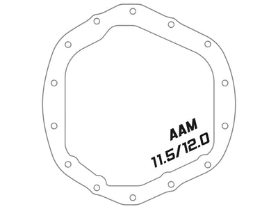 aFe 2020 Chevrolet Silverado 2500 HD Rear Differential Cover Black ; Pro Series w/ Machined Fins