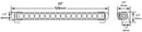 Hella LED Lamp Light Bar 9-33V 470/19in DRV MV ECE