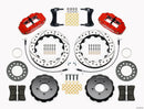 Wilwood Narrow Superlite 6R Front Hat Kit 12.88in Drill Red 2005-Up Mazda Miata w/ Lines