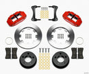 Wilwood Narrow Superlite 4R Front Kit 12.19in Drilled Red 87-89 Jeep YJ