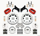 Wilwood Forged Dynalite Front Kit 12.19in Drilled Red 69-70 Impala Drum/Disc 69-82 Vette