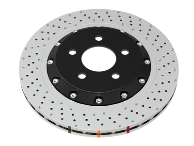 DBA 2020+ Chevrolet Corvette C8 Z51 Rear Cross Drilled 5000 Series Rotor
