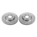 Power Stop 12-15 Land Rover Range Rover Evoque Front Evolution Drilled & Slotted Rotors - Pair