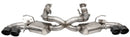 Corsa 2020-25 Corvette C8 3in Valved Cat-Back 4.5in Blk Quad Tips - Fits Factory Perf Exhaust w/ AFM