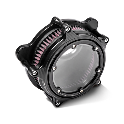 Performance Machine Vision Air Cleaner W/Bezel - Black Ops